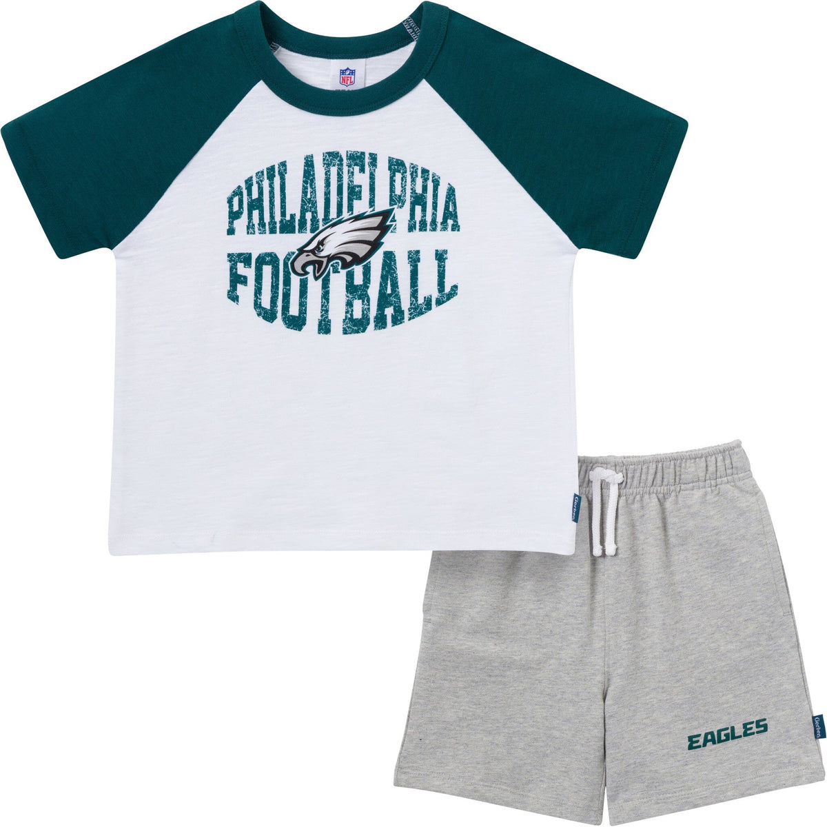 2-Piece Infant & Toddler Boys Philidelphia Eagles T-Shirt and Shorts Set NFL NFL 
