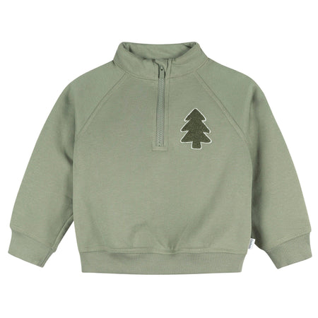 2-Piece Infant & Toddler Boys Green Trees Fleece Top and Pants