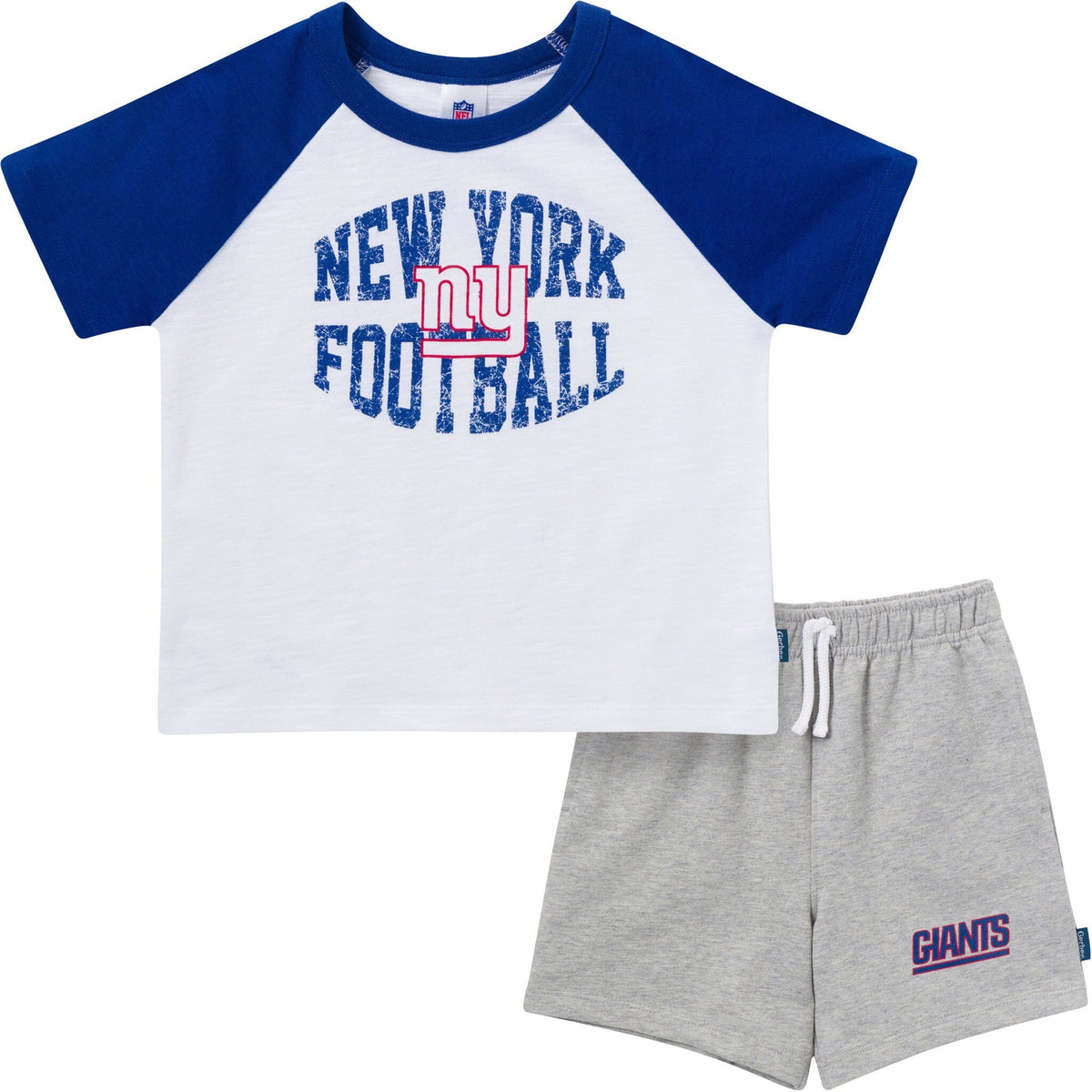 2-Piece Infant & Toddler Boys New York Giants T-Shirt and Shorts Set NFL NFL 