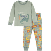 2-Piece Infant & Toddler Boys Green Dino Cotton Pajama Set sleepwear Gerber® 