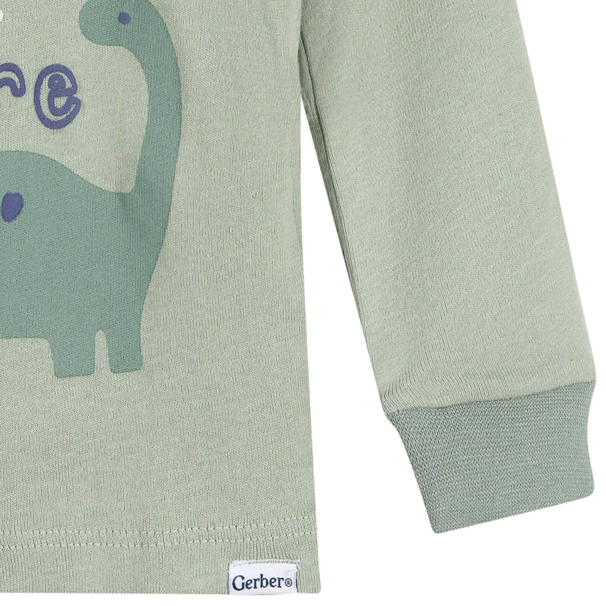 2-Piece Infant & Toddler Boys Green Dino Cotton Pajama Set sleepwear Gerber® 