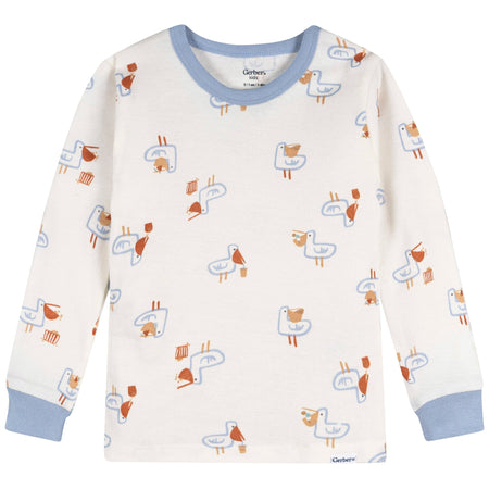 2-Piece Infant & Toddler Boys Hungry Pelican Cotton Pajama Set