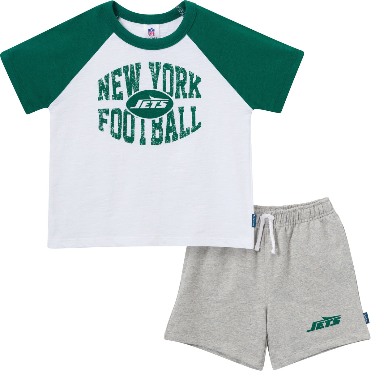 2-Piece Infant & Toddler Boys New York Jets T-Shirt and Shorts Set NFL NFL 