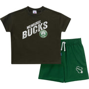 2-Piece Infant & Toddler Boys Milwaukee Bucks T-Shirt & Shorts Set Outfits & Sets Gerber® 