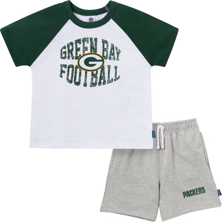 2-Piece Infant & Toddler Boys Green Bay Packers T-Shirt and Shorts Set