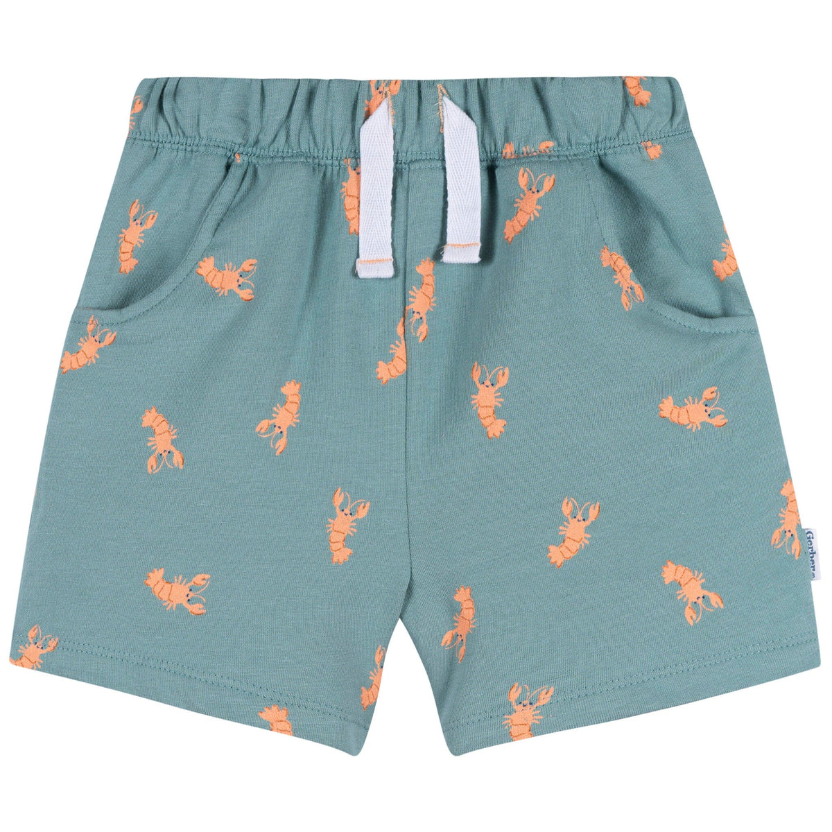 2-Piece Infant & Toddler Boys Peach Henley Top and Shorts Set Outfits & Sets Gerber® 
