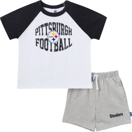 2-Piece Infant & Toddler Boys Pittsburgh Steelers T-Shirt and Shorts Set