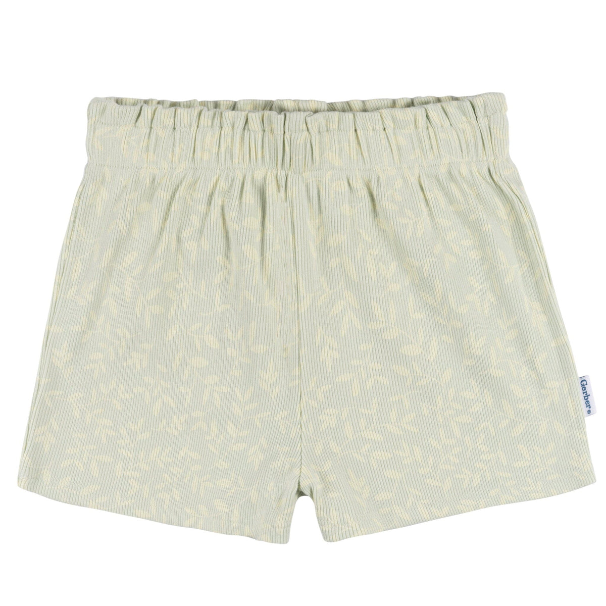 2-Piece Infant & Toddler Girls Green Leaves Shirt and Shorts Set