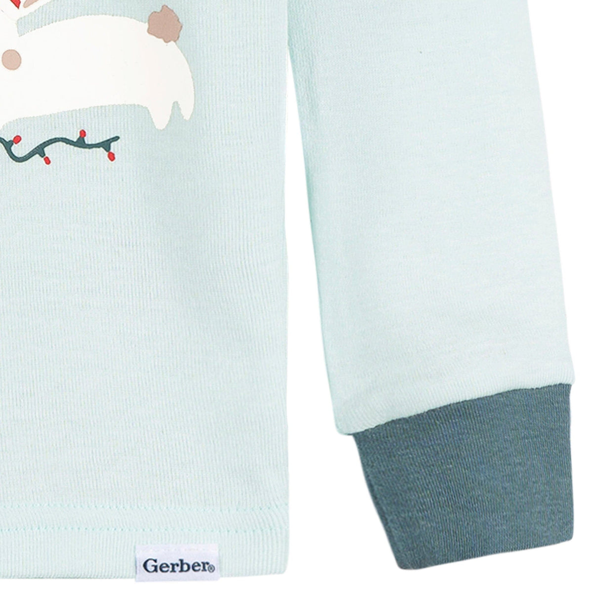 2-Piece Infant & Toddler Girls Mistletoe Snug Fitting Pajama Set Sleepwear Gerber® 
