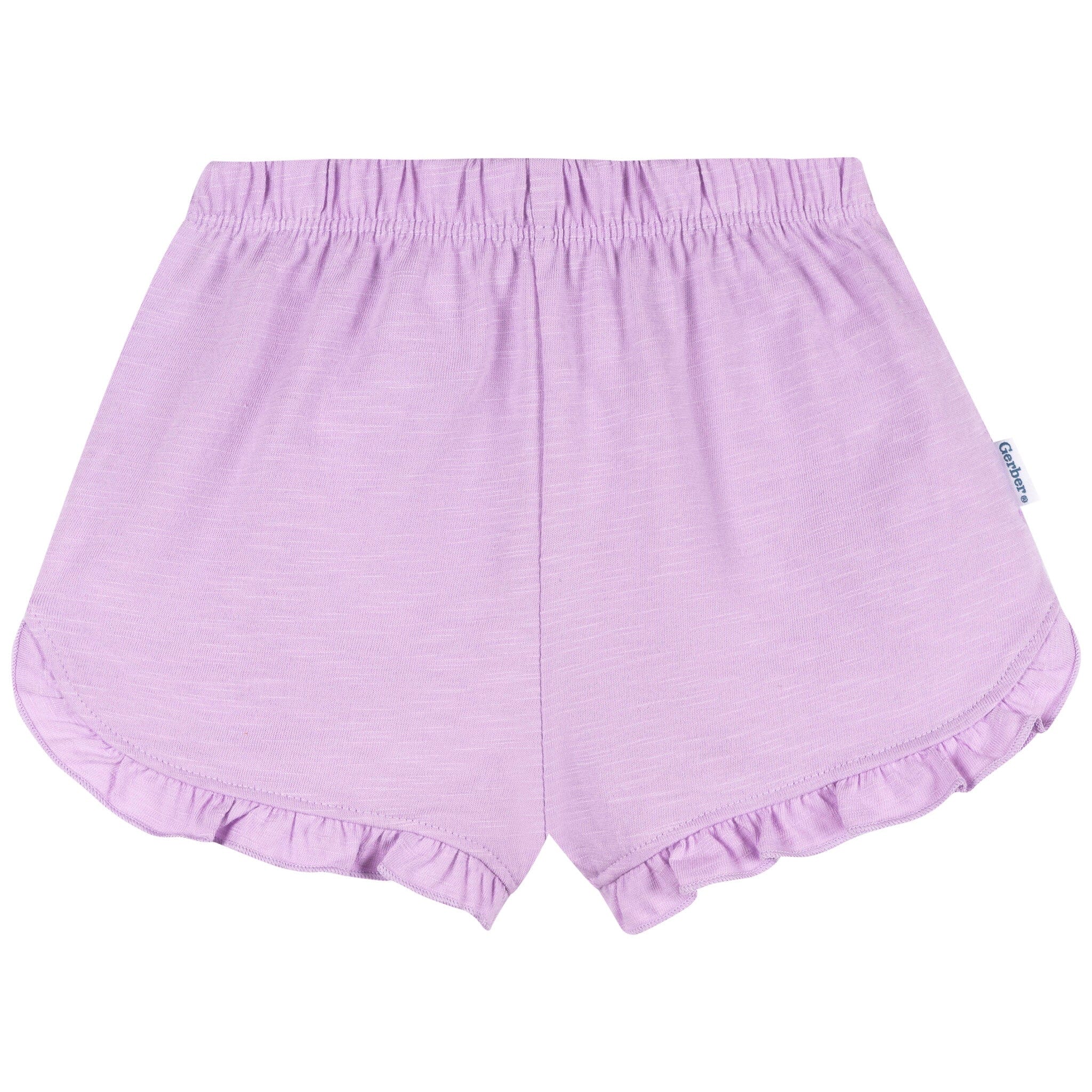 2-Piece Infant & Toddler Girls Lavender Pocket Tee and Shorts Set Outfits & Sets Gerber® 