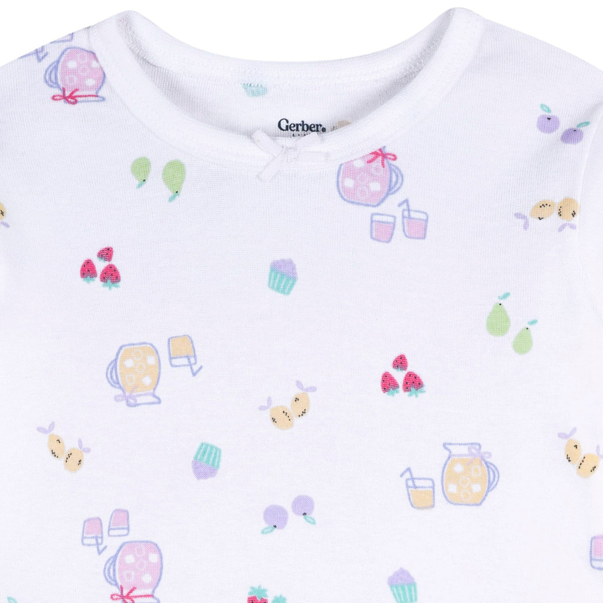 2-Piece Infant & Toddler Girls Lemonade Cotton Pajama Set sleepwear Gerber® 