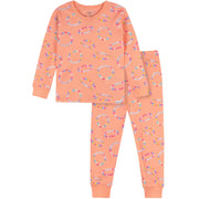 2-Piece Infant & Toddler Girls Peach Bracelets Cotton Pajama Set sleepwear Gerber® 