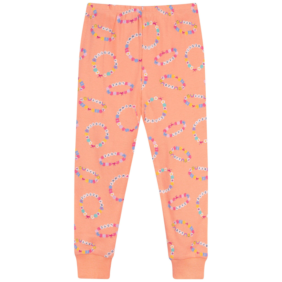 2-Piece Infant & Toddler Girls Peach Bracelets Cotton Pajama Set sleepwear Gerber® 