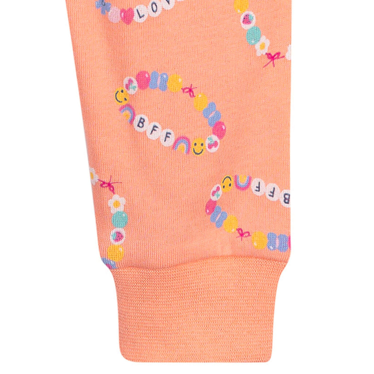 2-Piece Infant & Toddler Girls Peach Bracelets Cotton Pajama Set sleepwear Gerber® 