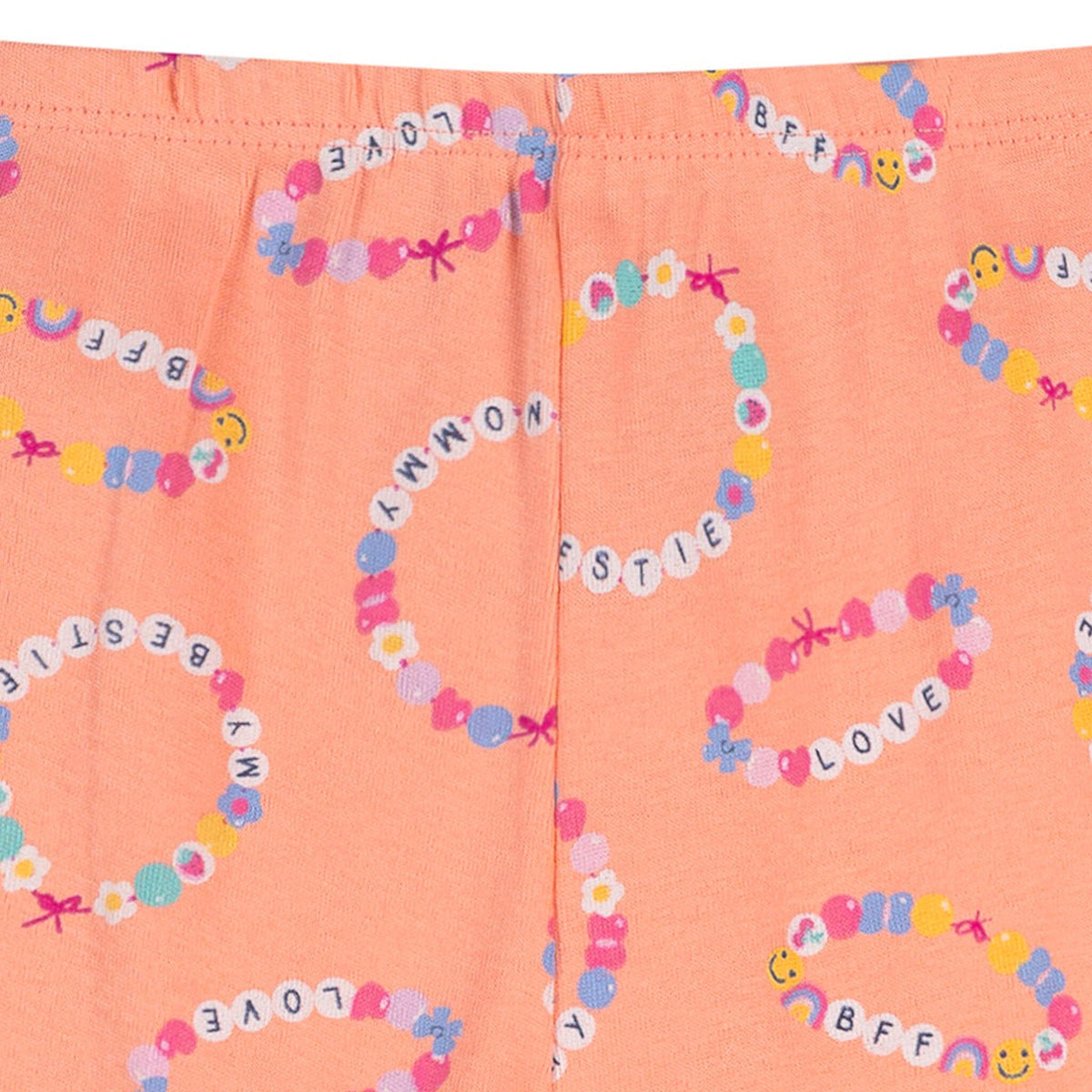 2-Piece Infant & Toddler Girls Peach Bracelets Cotton Pajama Set sleepwear Gerber® 