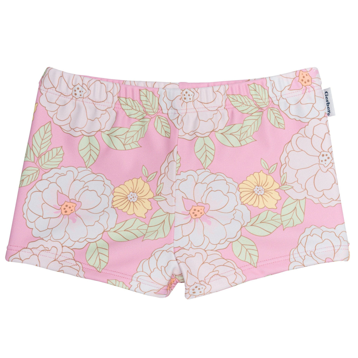 2-Piece Infant & Toddler Girls Peonies Rashguard Set Swimwear Gerber® 