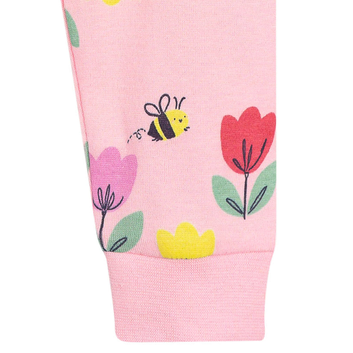 2-Piece Infant & Toddler Girls Pink Tulips Cotton Pajama Set sleepwear Gerber® 