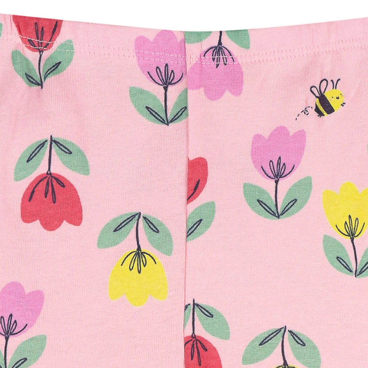 2-Piece Infant & Toddler Girls Pink Tulips Cotton Pajama Set sleepwear Gerber® 