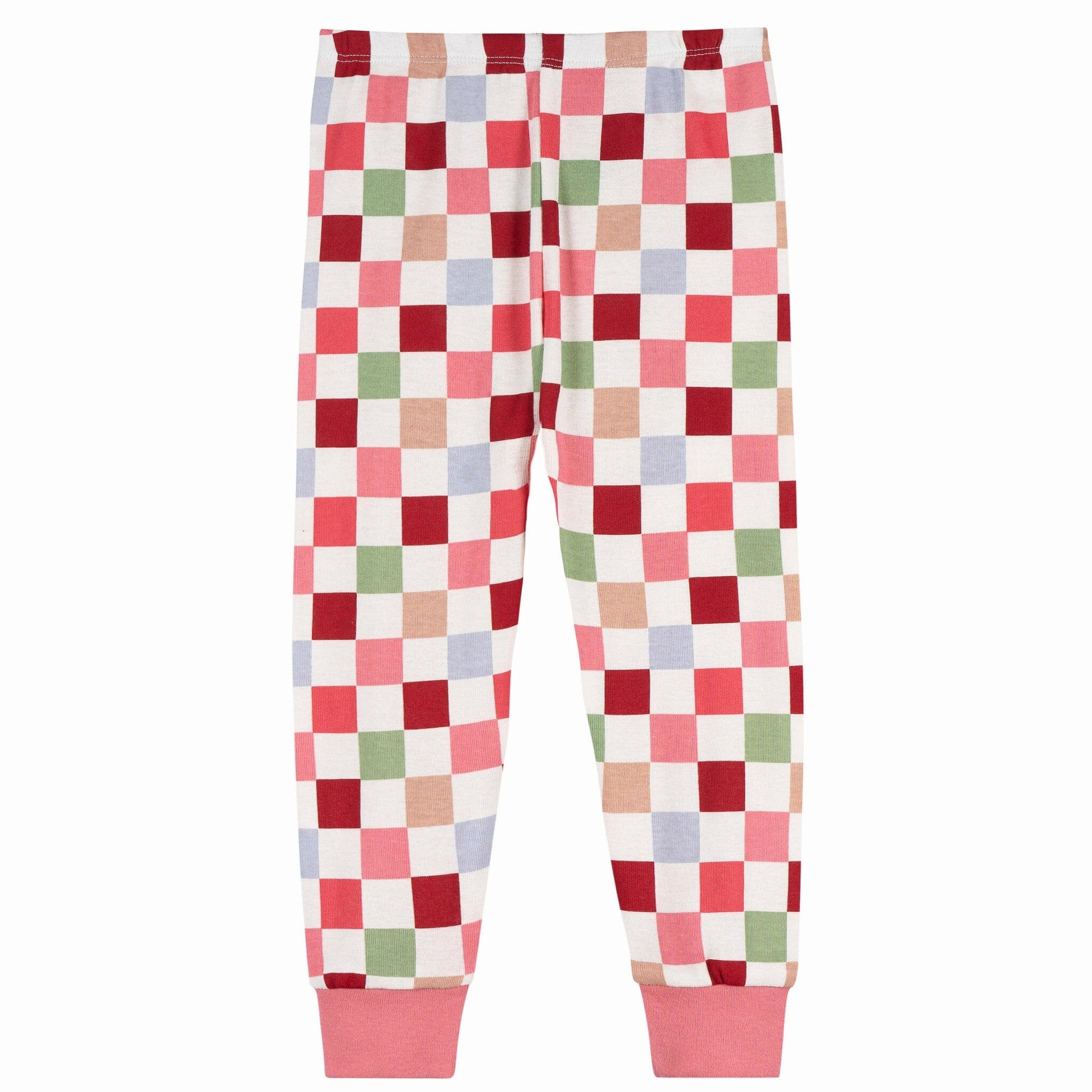 2-Piece Infant & Toddler Girls Multi Check Snug Fitting Pajama Set Sleepwear Gerber® 