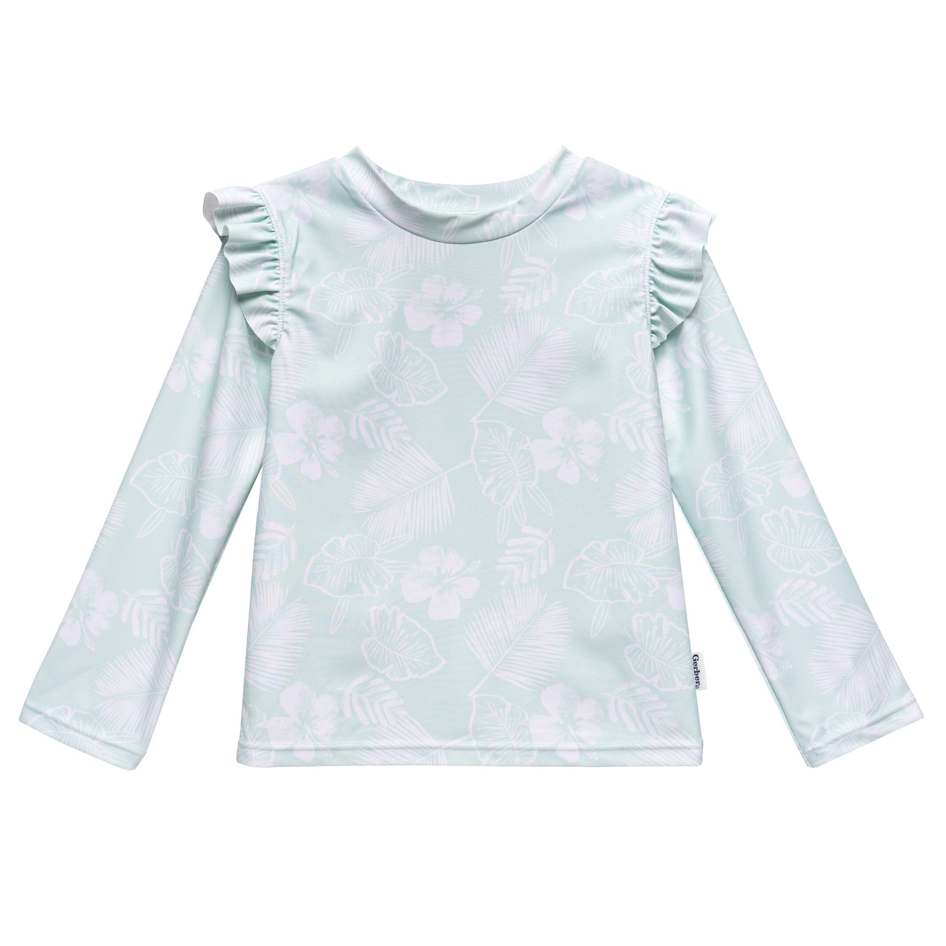 2-Piece Infant and Toddler Girls Tropical Rashguard Set