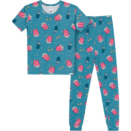 2-Piece Infant & Toddler Neutral Movie Night Snug Fit Pajama Set