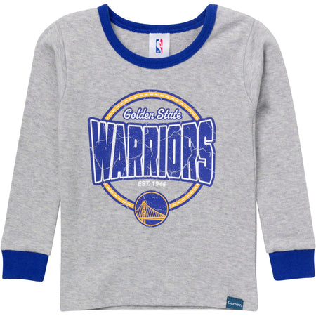 2-Piece Infant & Toddler Neutral Golden State Warriors Snug Fit Pajamas
