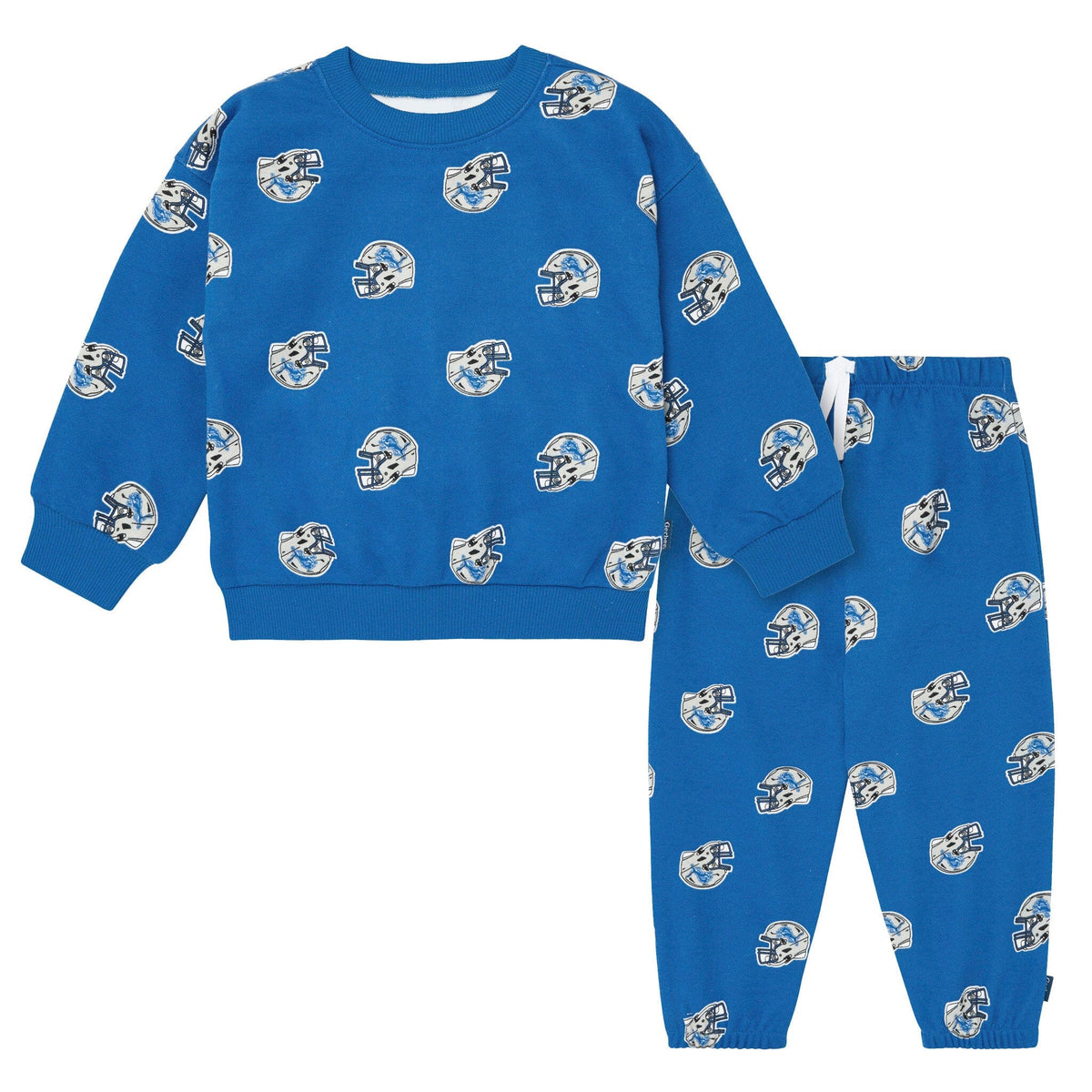 2-Piece Infant & Toddler Neutral Detroit Lions Sweatshirt and Pant Set Outfits & Sets NFL 