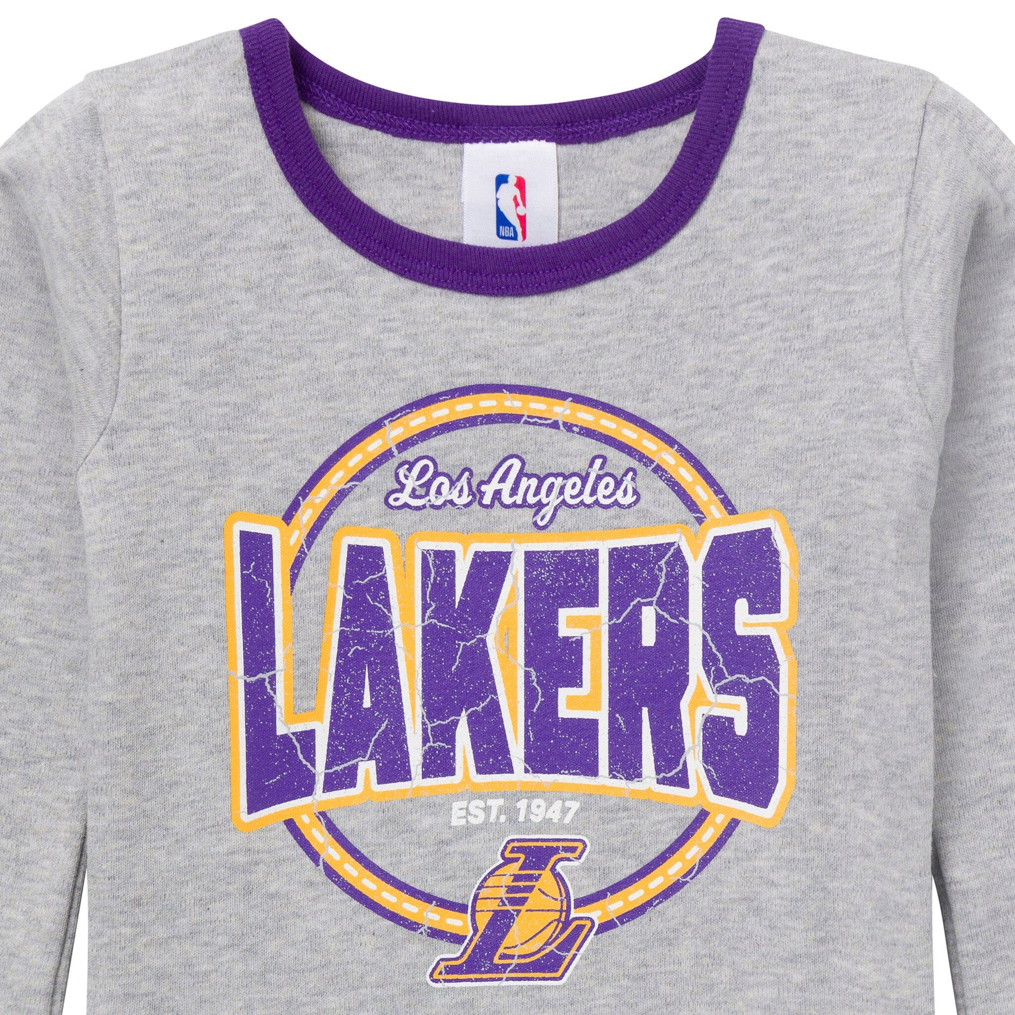 2-Piece Infant & Toddler Neutral Los Angeles Lakers Snug Fit Pajamas Sleepwear Gerber® 