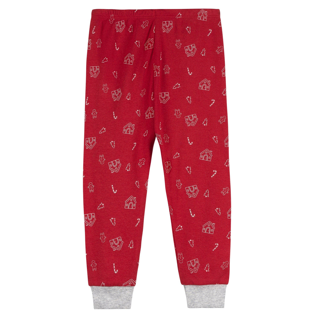 2-Piece Infant & Toddler Neutral Gingerbread House Snug Fitting Pajama Set Sleepwear Gerber® 