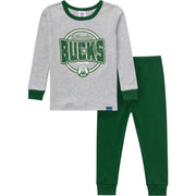 2-Piece Infant & Toddler Neutral Milwaukee Bucks Snug Fit Pajamas Sleepwear Gerber® 