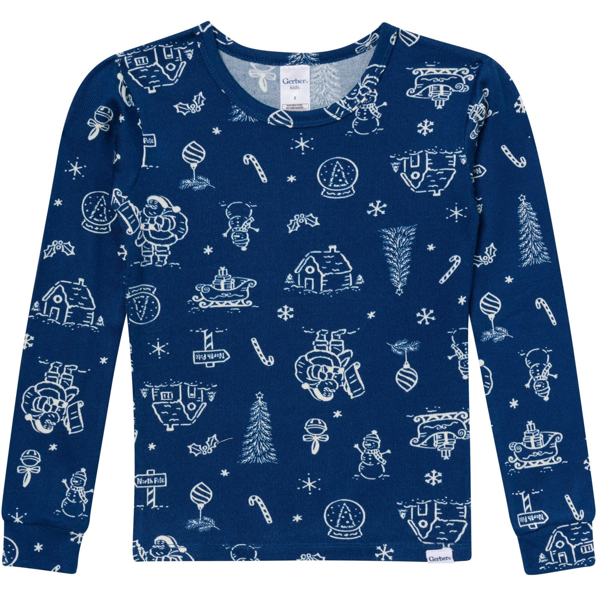 2-Piece Infant & Toddler Neutral Navy Toile Snug Fit Pajamas Sleepwear Gerber® 