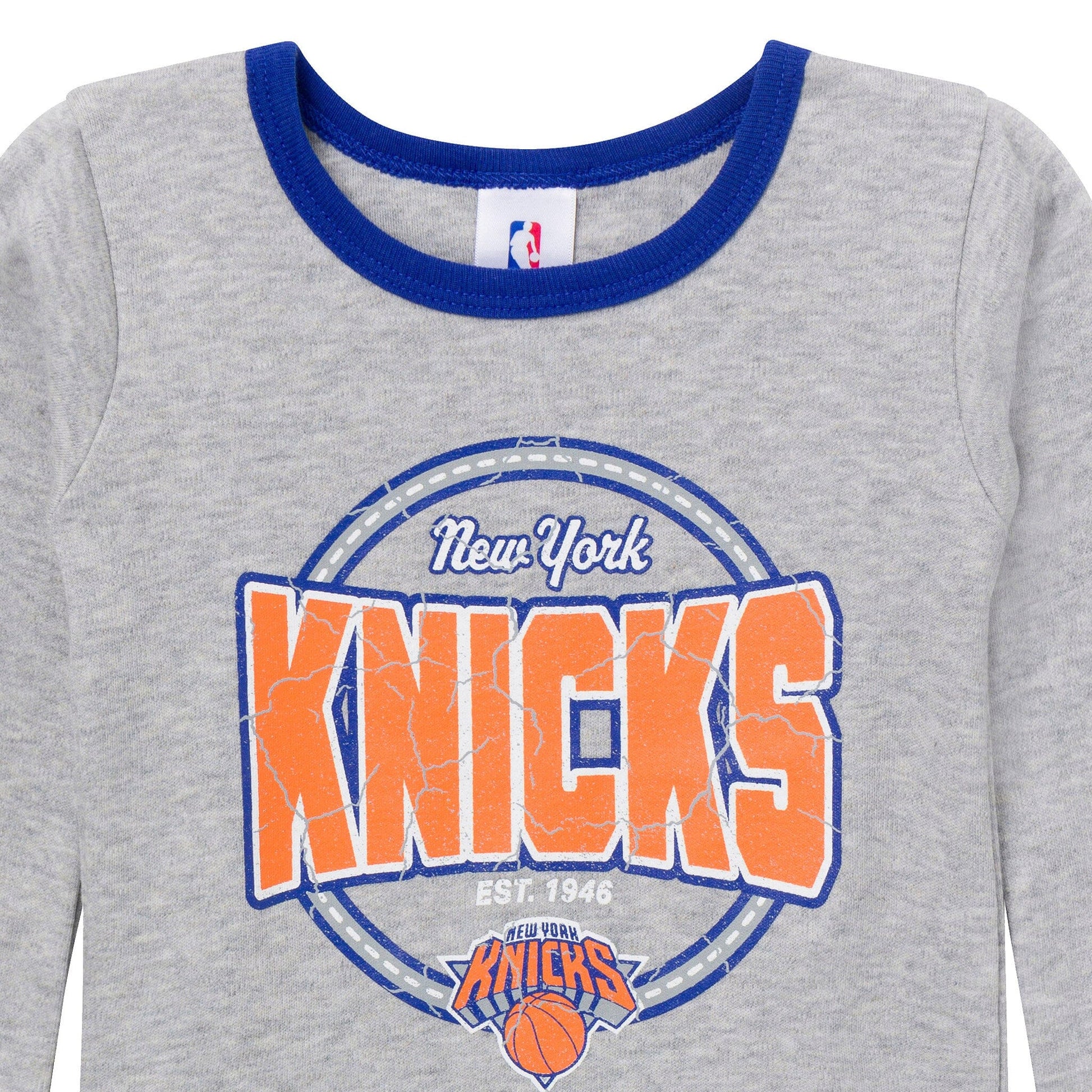 2-Piece Infant & Toddler Neutral New York Knicks Snug Fit Pajamas Sleepwear Gerber® 
