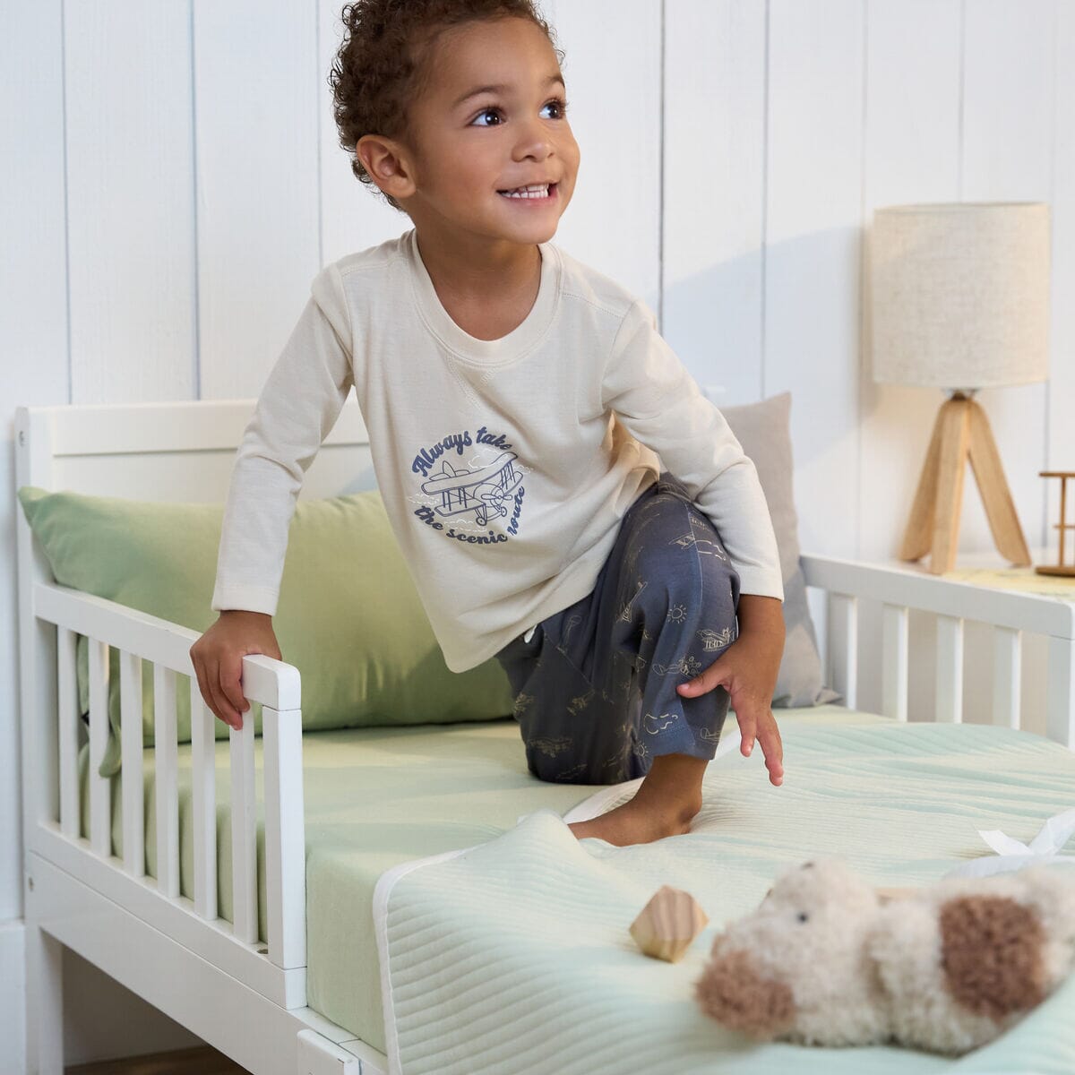 2-Piece Toddler Boys Airplane Pajama Set sleepwear Gerber® 