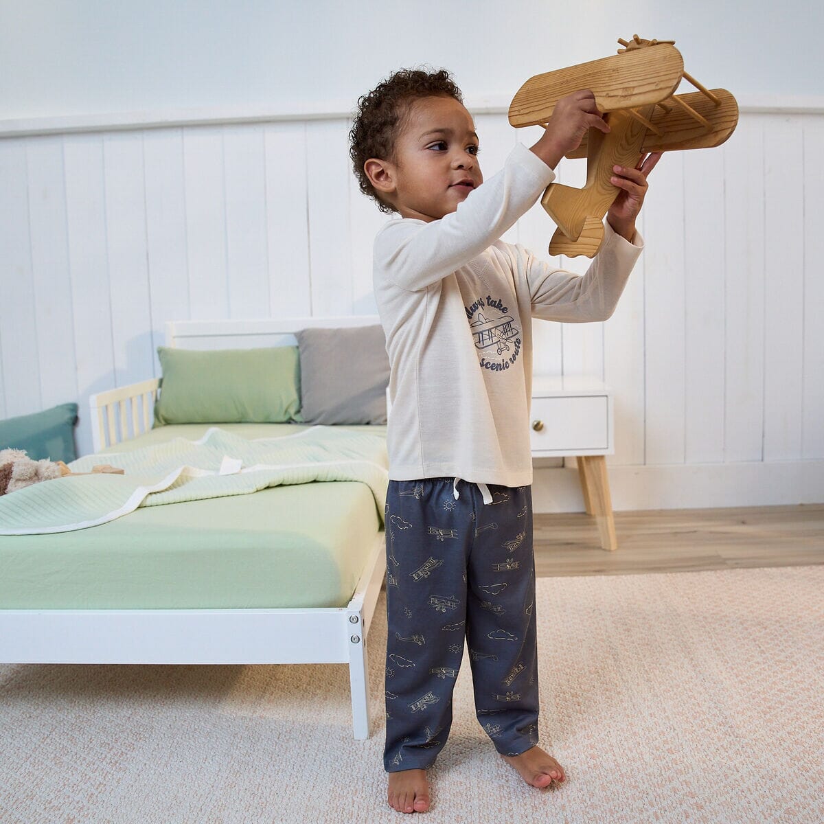 2-Piece Toddler Boys Airplane Pajama Set sleepwear Gerber® 