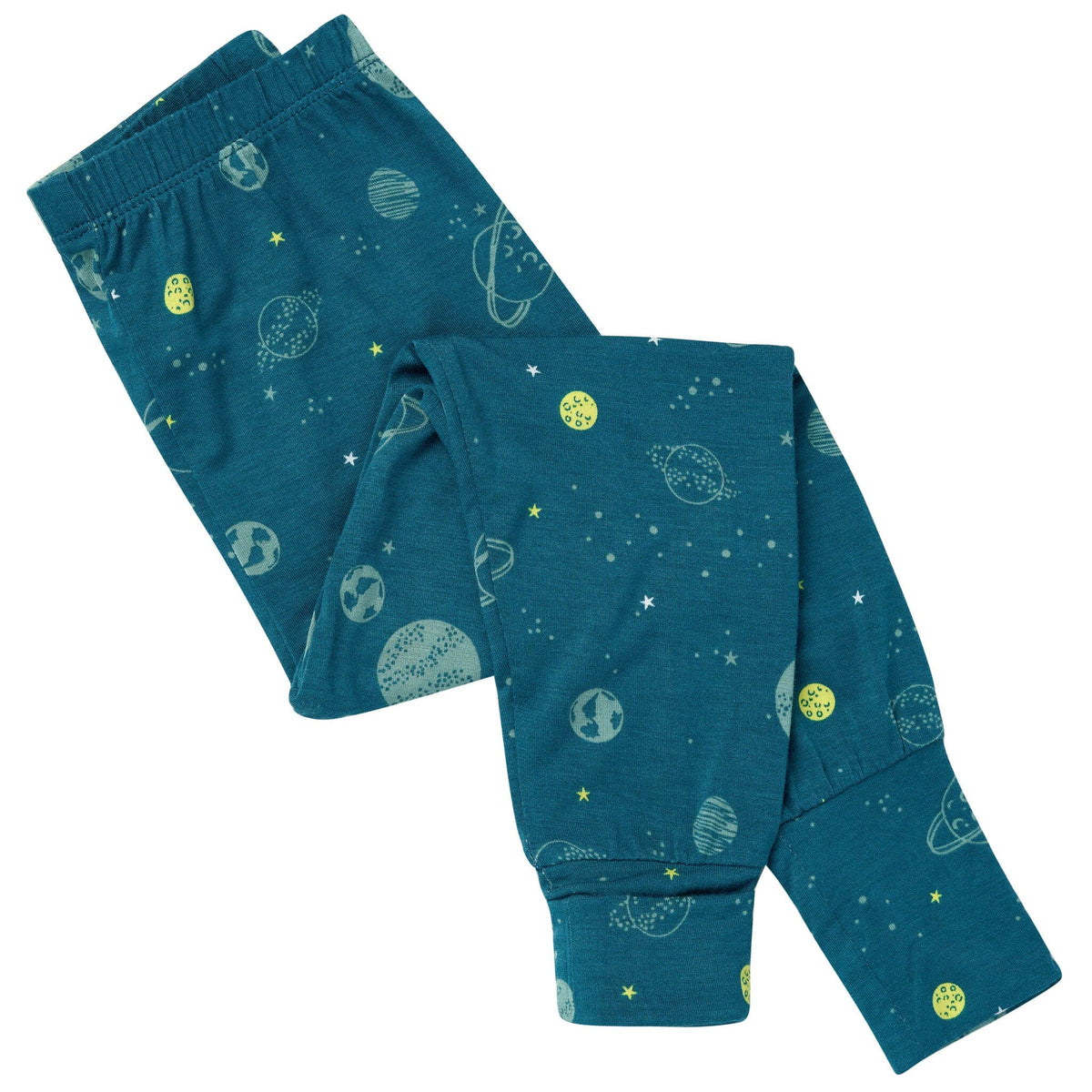 2-Piece Toddler Boys Blue Space Tight Fitting Pajamas Sleepwear Gerber® 