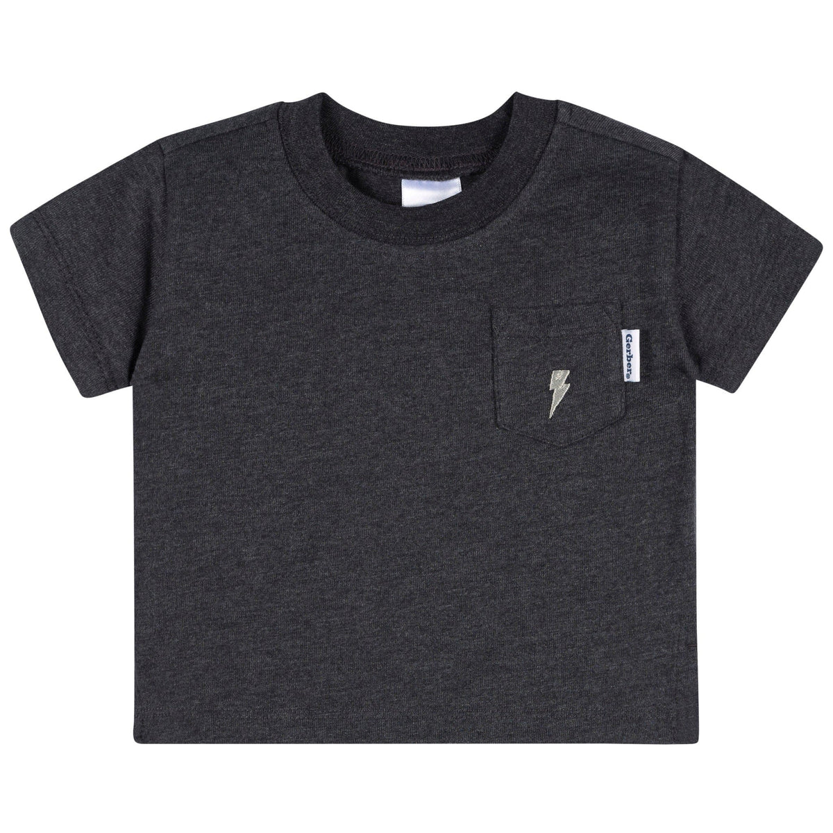 3-Pack Baby & Toddler Boys Black, Gray and White Short Sleeve T-Shirts tops Gerber® 