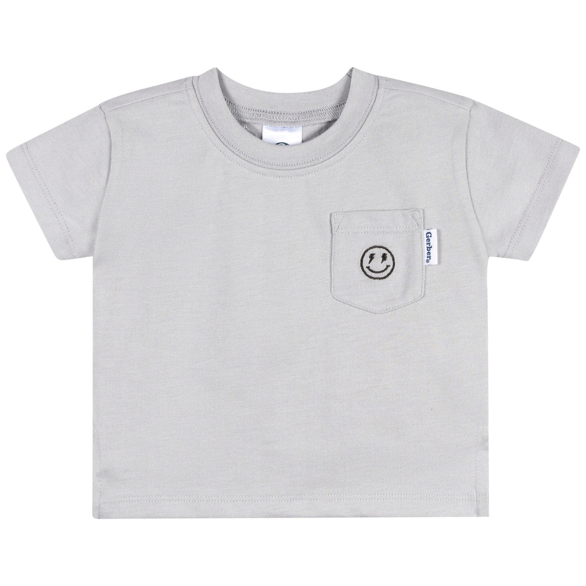 3-Pack Baby & Toddler Boys Black, Gray and White Short Sleeve T-Shirts tops Gerber® 