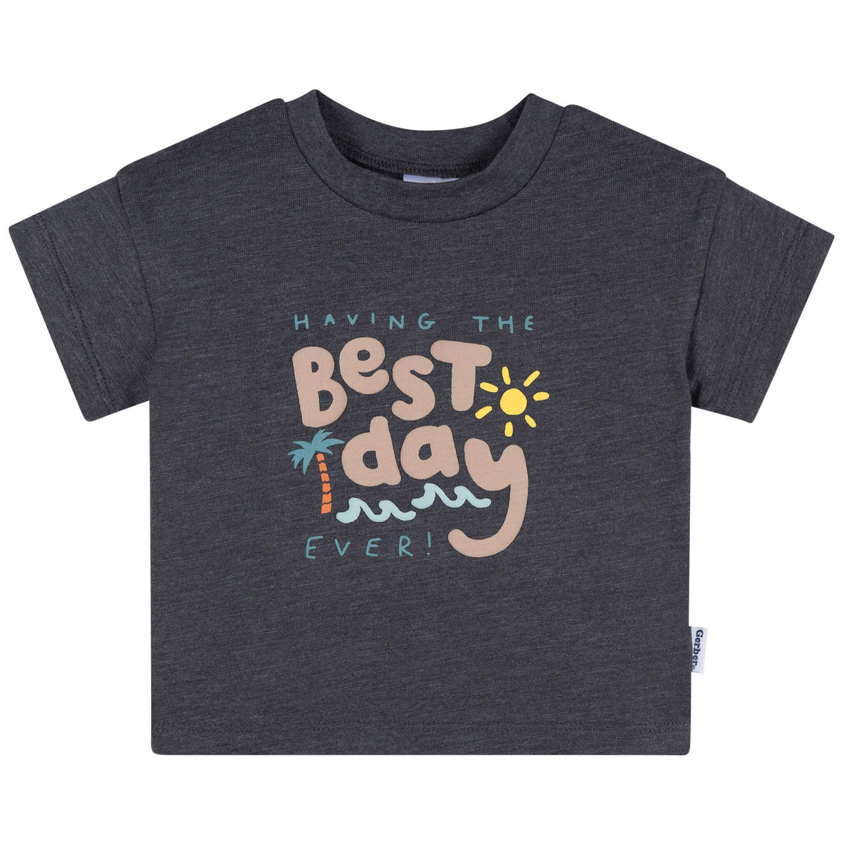 3-Pack Baby & Toddler Boys Blue, Gray and Yellow Short Sleeve T-Shirts tops Gerber® 