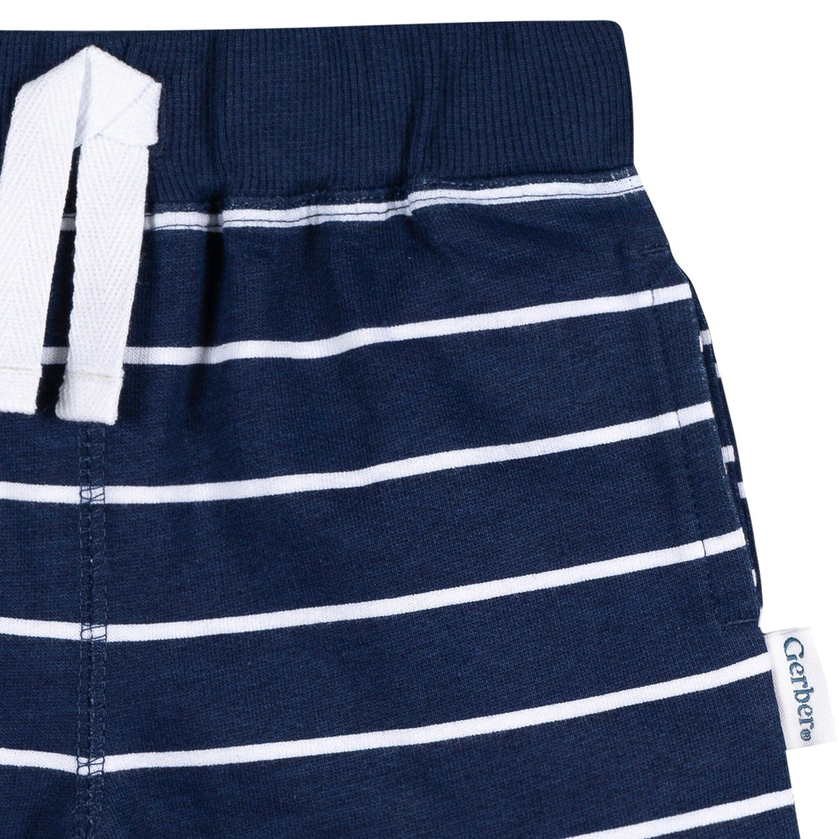 3-Pack Baby & Toddler Boys Blue & Red Knit Shorts Pants & Bottoms Gerber® 
