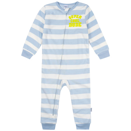 3-Pack Infant & Toddler Boys Trucks Footless Fleece Pajamas