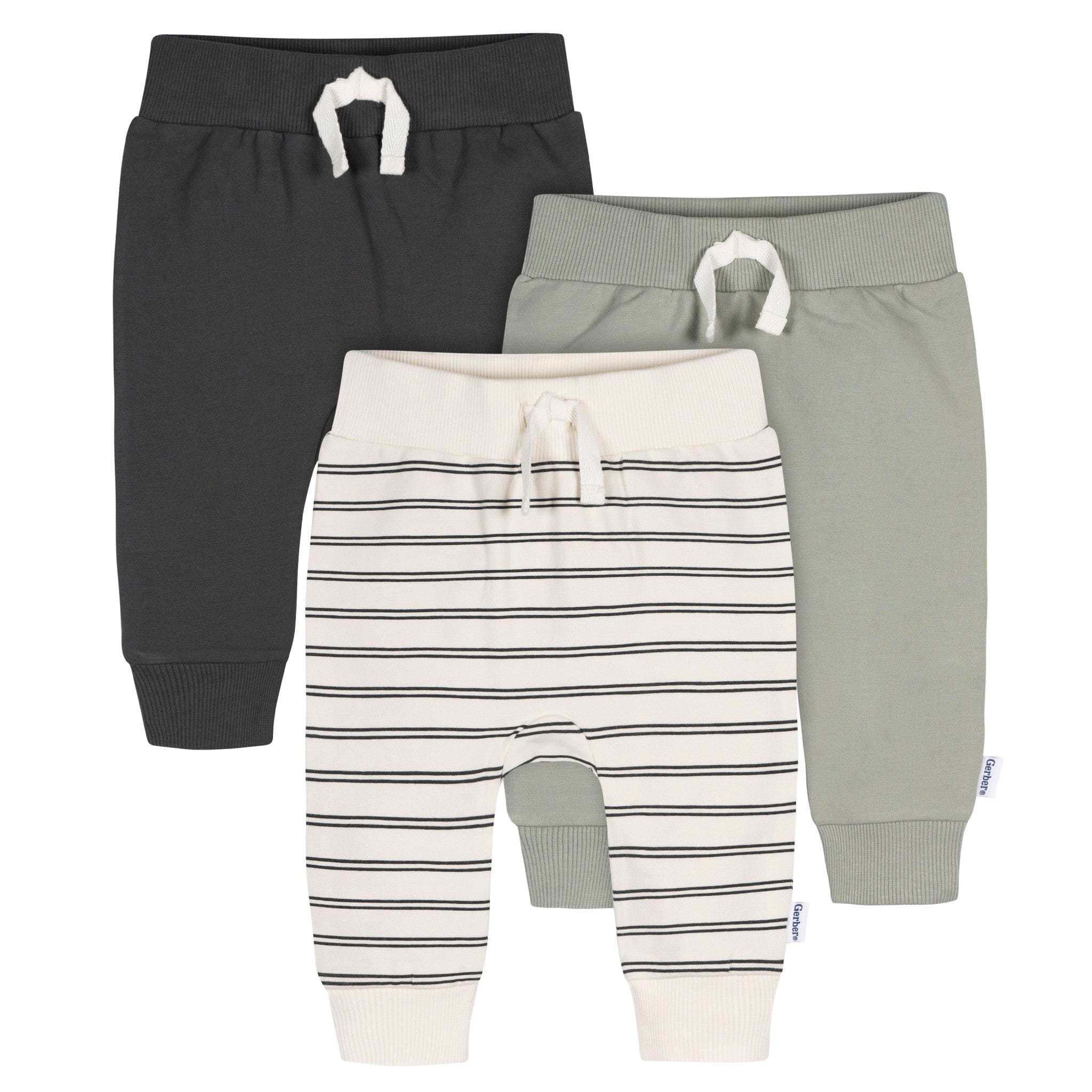 3-Pack Baby & Toddler Boys Wrought Iron Jogger Pants Pants & Bottoms Gerber® 
