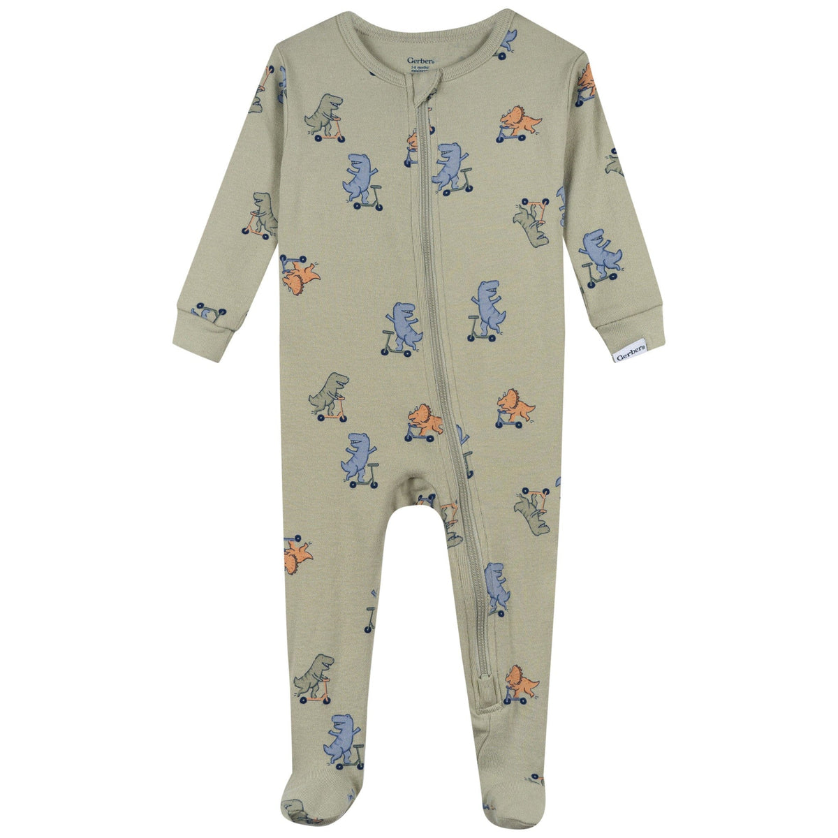 3-Pack Baby & Toddler Boys Dino Snug Fit Footed Pajamas sleepwear Gerber® 