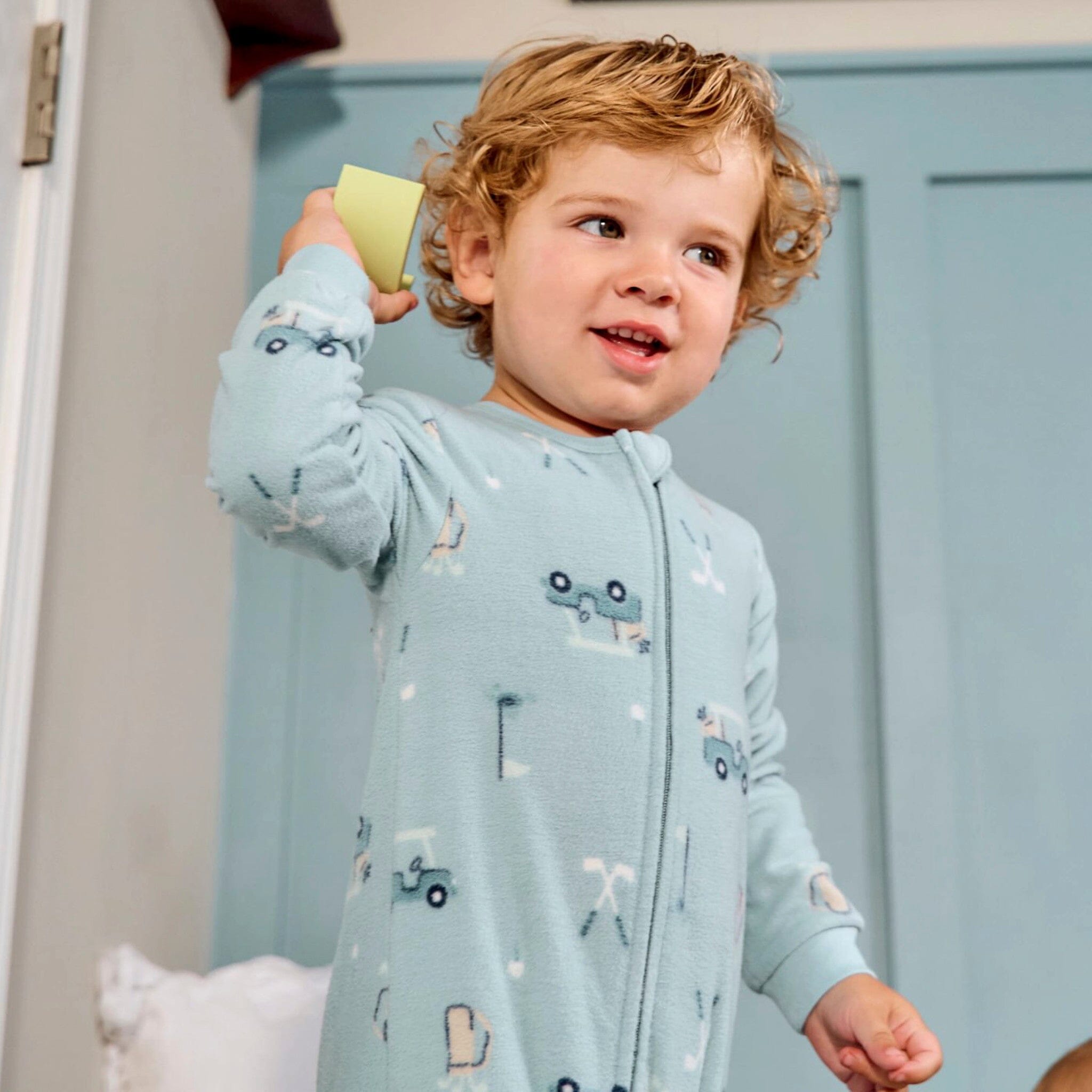 3-Pack Baby & Toddler Boys Golf Footless Fleece Pajamas Sleepwear Gerber® 