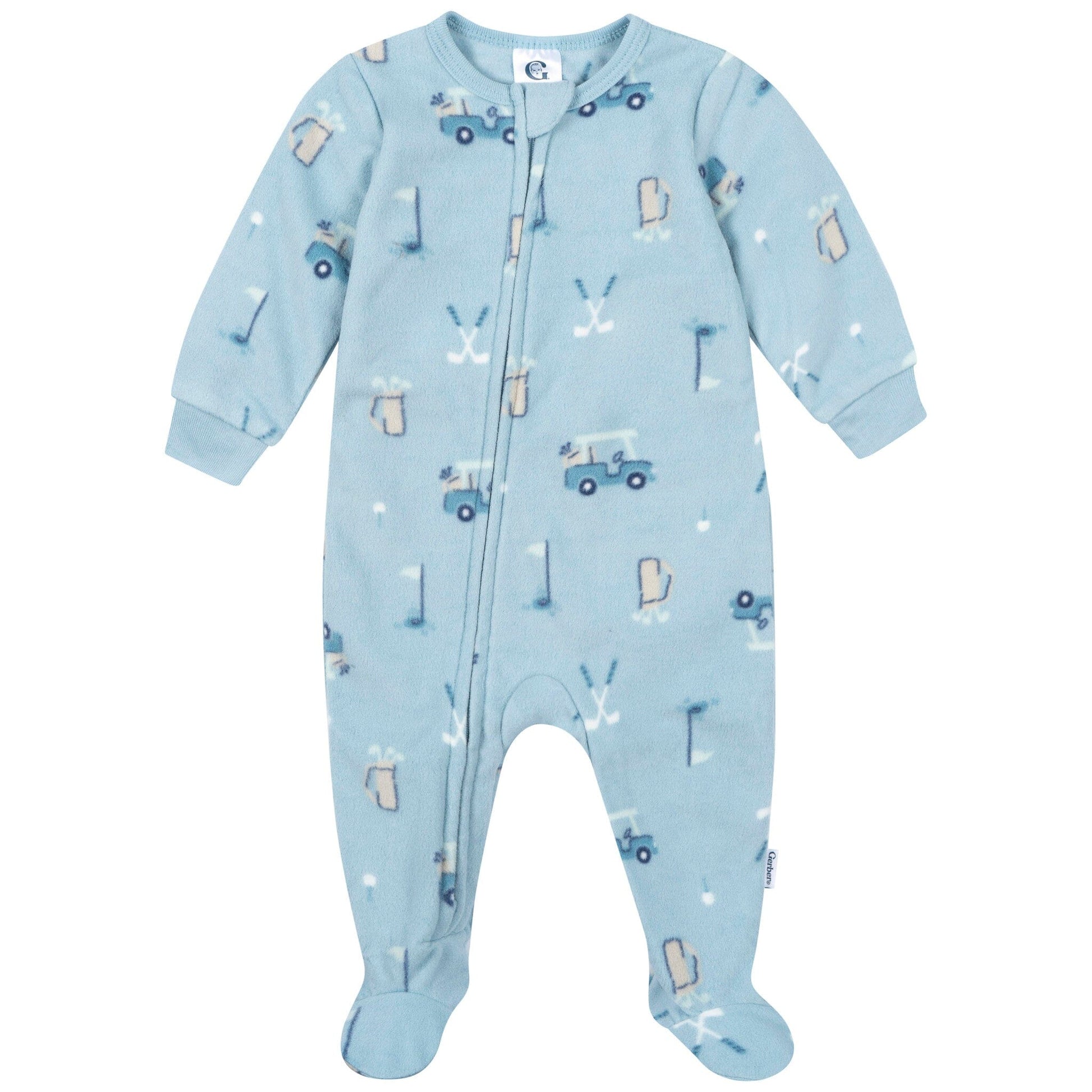 3-Pack Baby & Toddler Boys Golf Footless Fleece Pajamas Sleepwear Gerber® 