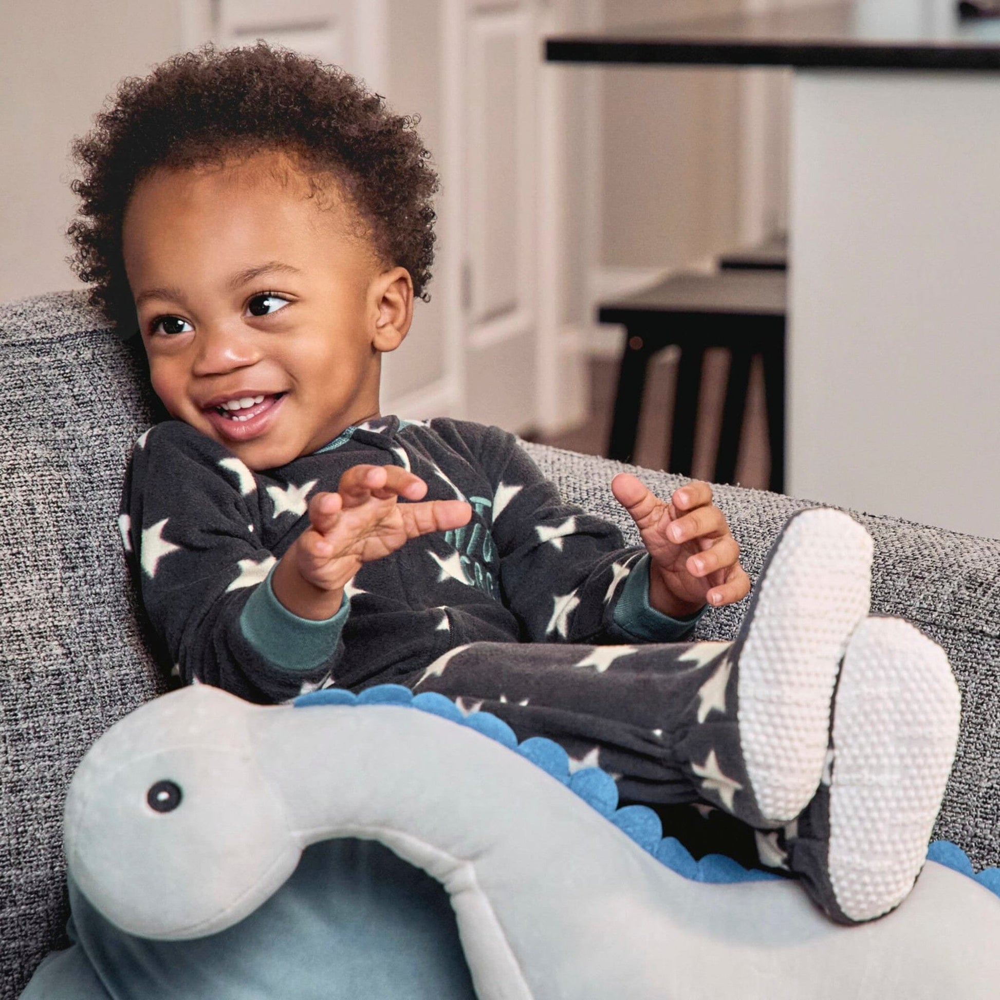 3-Pack Baby & Toddler Boys Stars Footless Fleece Pajamas Sleepwear Gerber® 