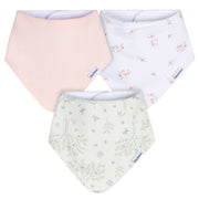 3-Pack Baby Girls Deer Bandana Bib Bibs & Burp Cloths Gerber® 