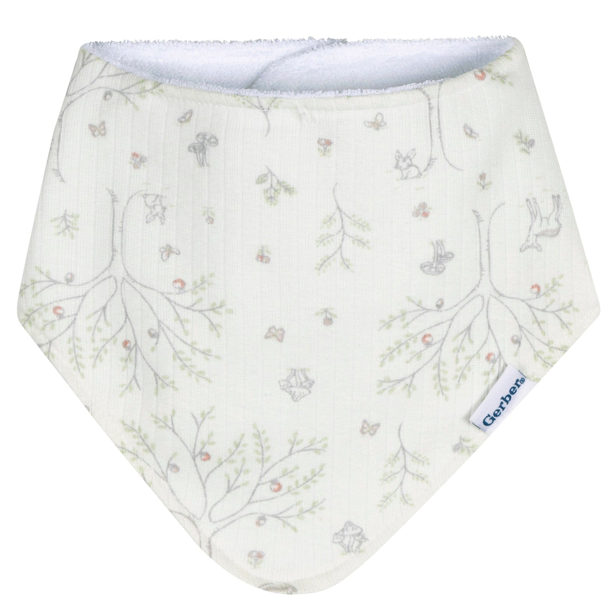 3-Pack Baby Girls Deer Bandana Bib Bibs & Burp Cloths Gerber® 