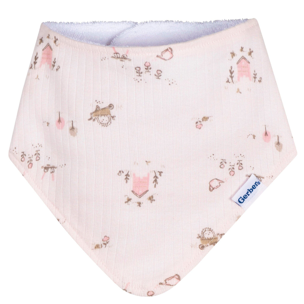 3-Pack Baby Girls Garden Bandana Bib Bibs & Burp Cloths Gerber® 