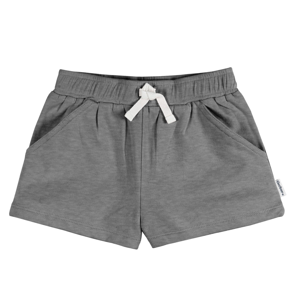 3-Pack Baby & Toddler Girls Green/Oatmeal/Dk Grey Heather Knit Short