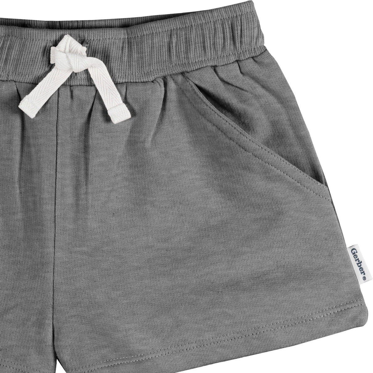 3-Pack Baby & Toddler Girls Green/Oatmeal/Dk Grey Heather Knit Short
